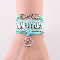 Infinity Love POMERANIAN Bracelet