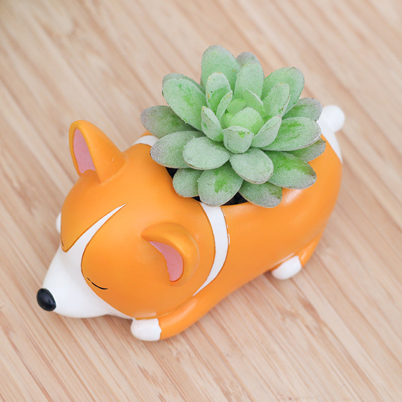 Corgi Flower Pot