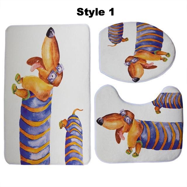 Dachshund Bathroom Set