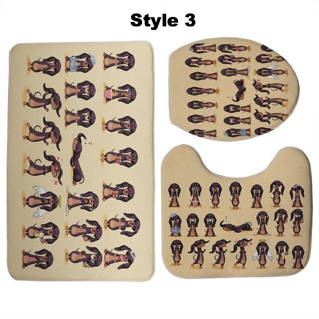 Dachshund Bathroom Set