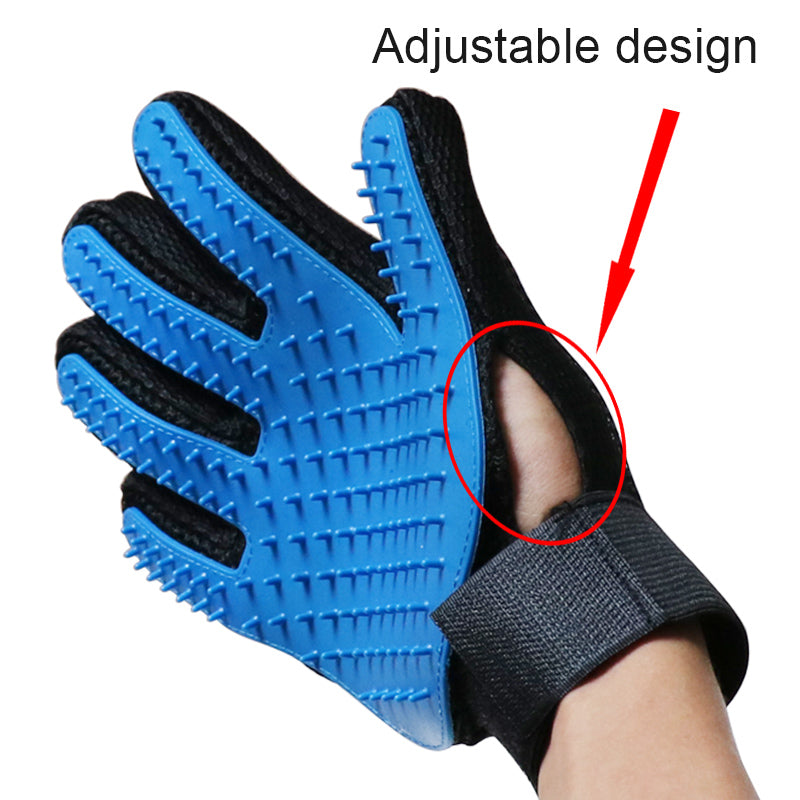 Pet Five Finger Grooming Glove - Left or Right