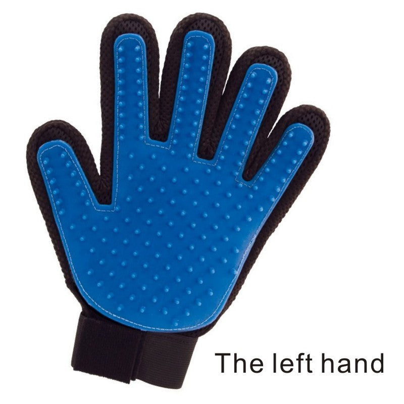 Pet Five Finger Grooming Glove - Left or Right
