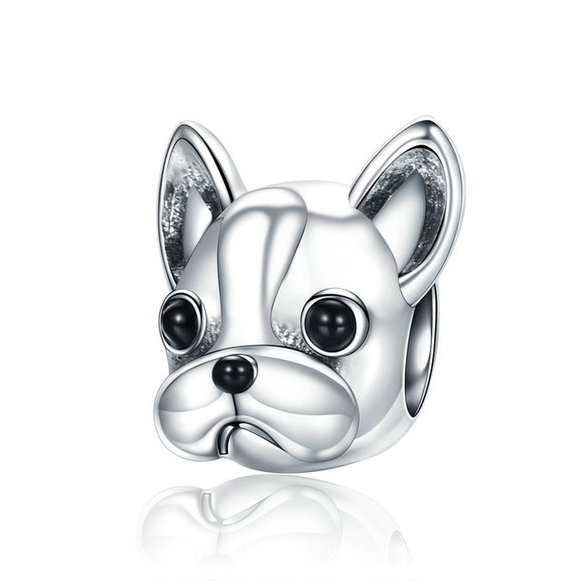 Frenchie 925 Sterling Silver Charm-charm-Ploocy-Ploocy
