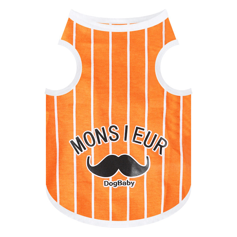 Dog Baby Striped Vest