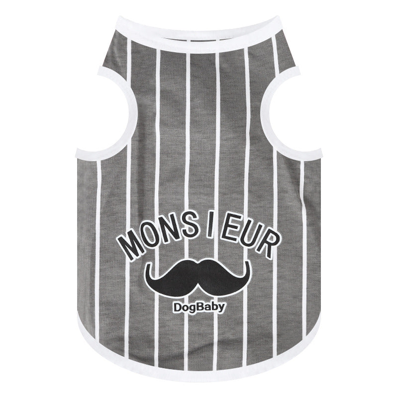 Dog Baby Striped Vest