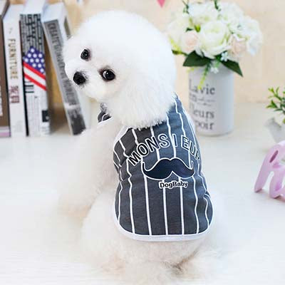 Dog Baby Striped Vest