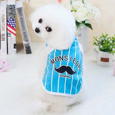 Dog Baby Striped Vest