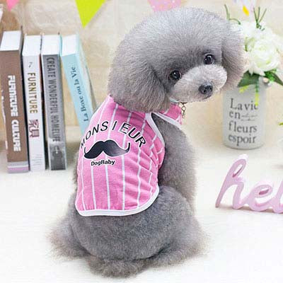 Dog Baby Striped Vest