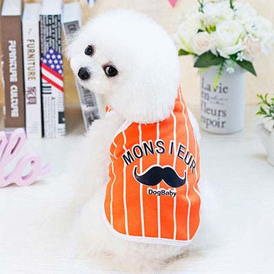 Dog Baby Striped Vest