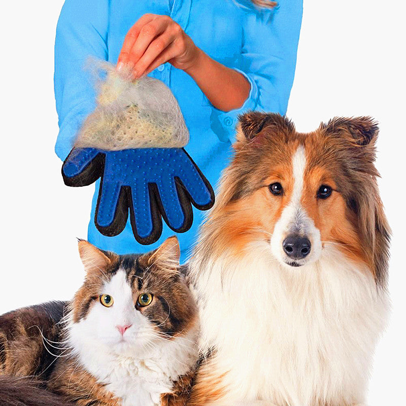 Pet Five Finger Grooming Glove - Left or Right