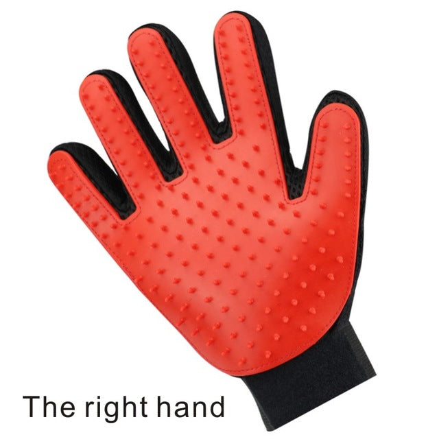 Pet Five Finger Grooming Glove - Left or Right