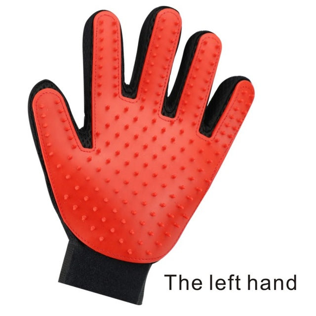 Pet Five Finger Grooming Glove - Left or Right