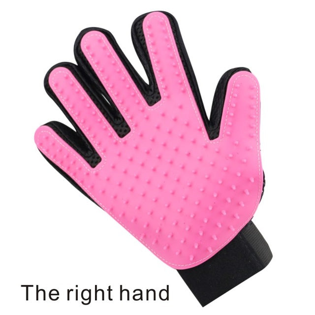 Pet Five Finger Grooming Glove - Left or Right