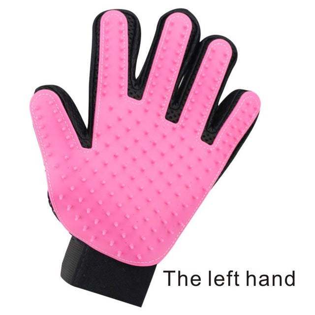 Pet Five Finger Grooming Glove - Left or Right