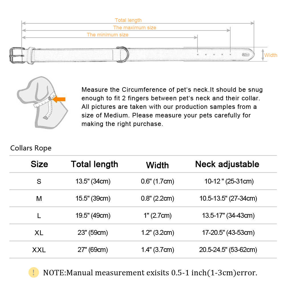 Genuine Leather Collars