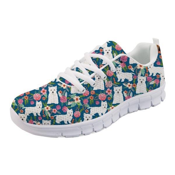 Westie Floral Sneakers