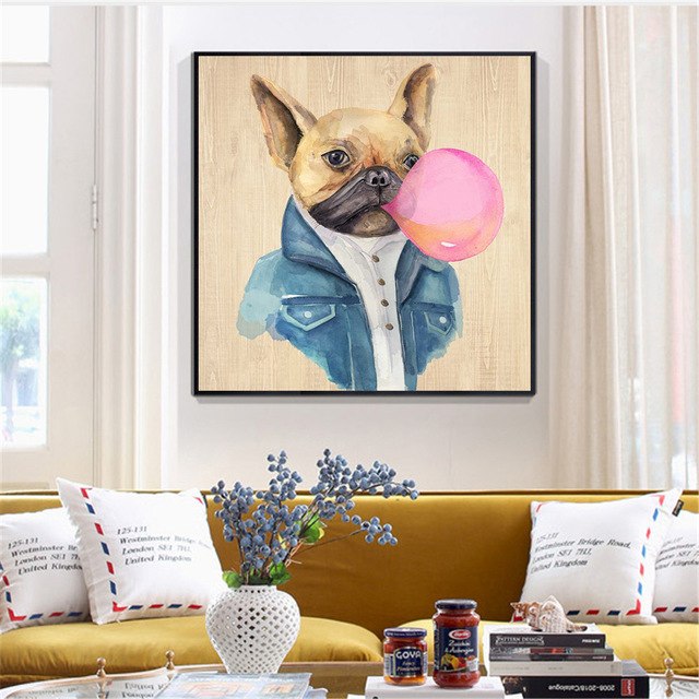 Cool Canvas Poster Dog Prints