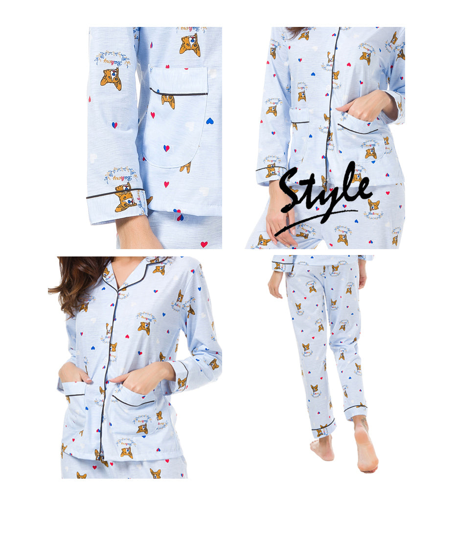 Nicole Corgi Pajama Set