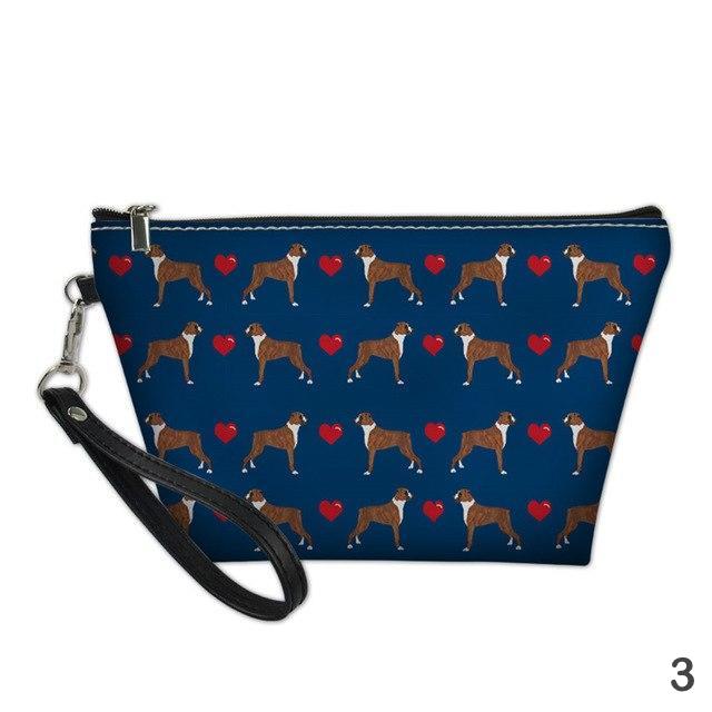 Boxer Dog Cosmetic Bag