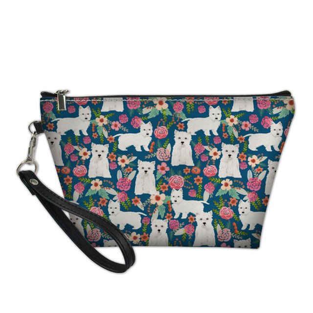 Westie Dog Cosmetic Bag