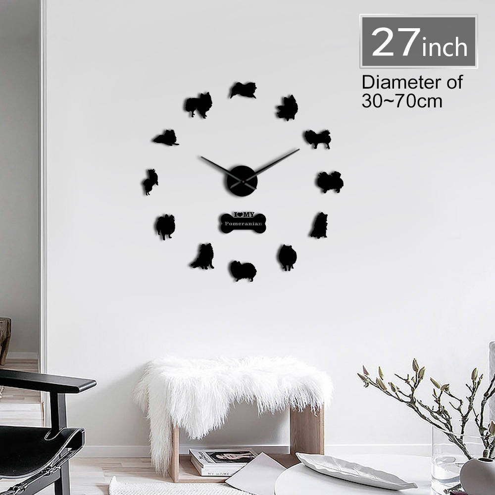 DIY Pomeranian Wall Clock