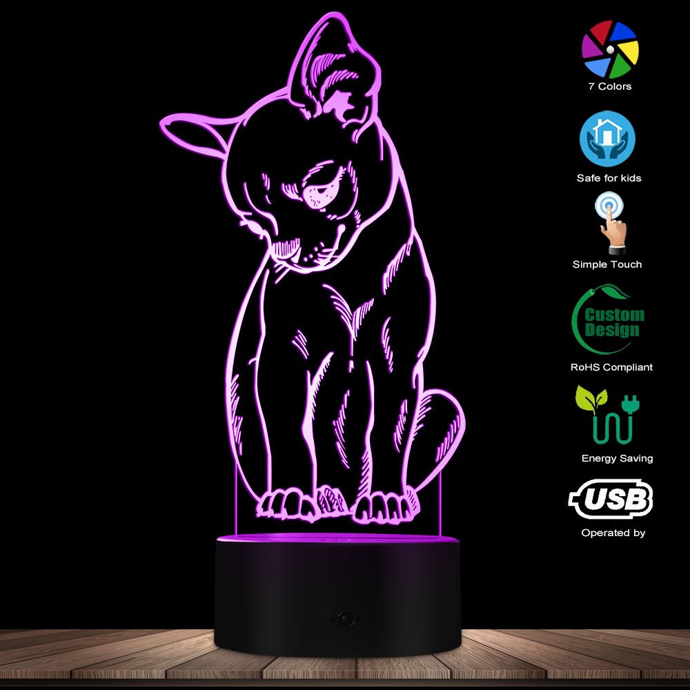 Chihuahua 3D LED Lamp