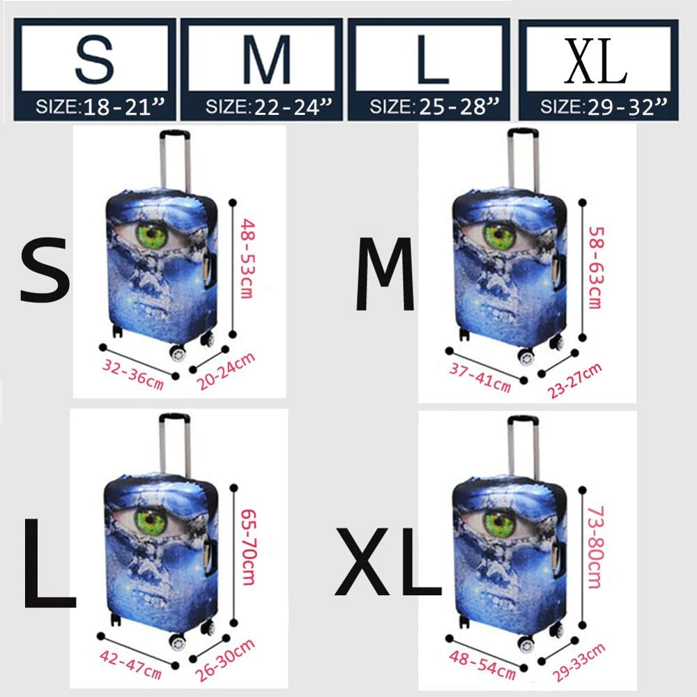 Schnauzer Luggage Protective Cover