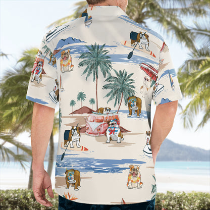 English Bulldog Hawaiian Shirt