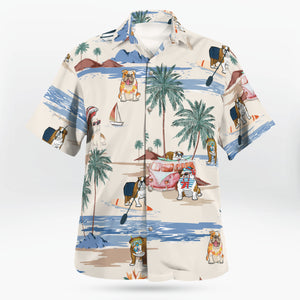 English Bulldog Hawaiian Shirt