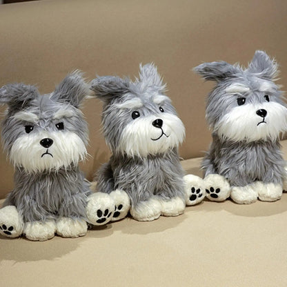 Fluffy Schnauzer Plush Toy