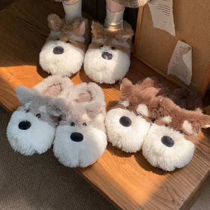 Warm Schnauzer Slippers