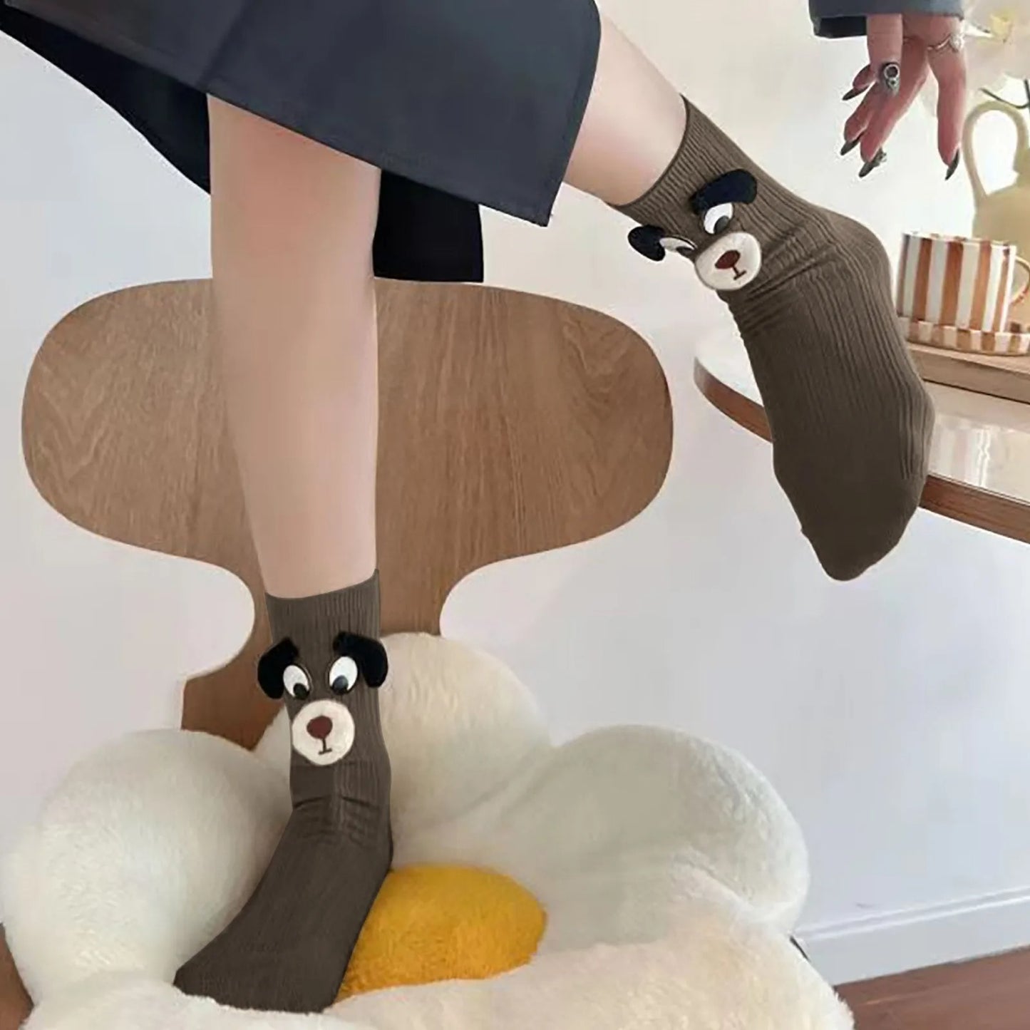 3D Schnauzer Socks