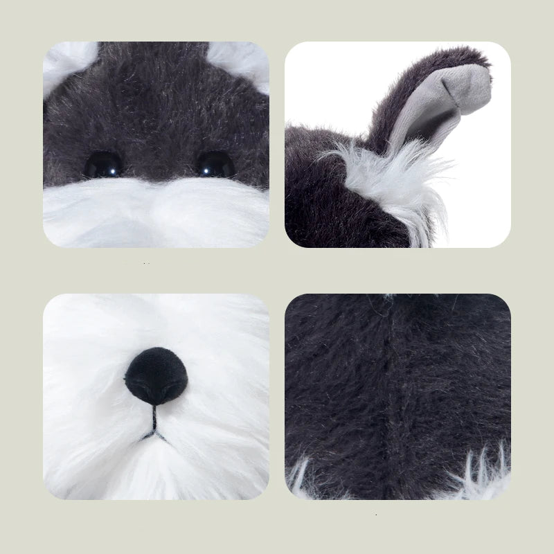 Fluffy Schnauzer Plush Toy