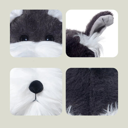 Fluffy Schnauzer Plush Toy
