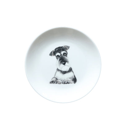 Schnauzer Dessert Plates