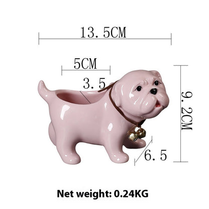 Bulldog Succulent Pot