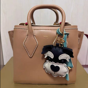 Leather Schnauzer Pendant