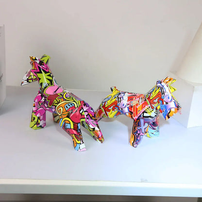 Rainbow Schnauzer Ornament