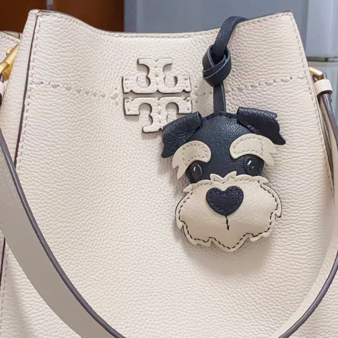 Leather Schnauzer Pendant