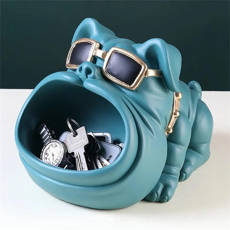 Cool Bulldog Trinket and Candy Holder
