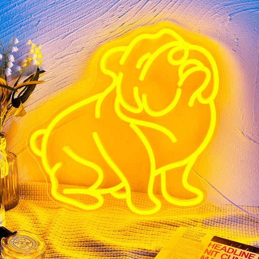 English Bulldog Neon Sign