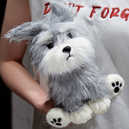 Fluffy Schnauzer Plush Toy