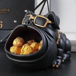Cool Bulldog Trinket and Candy Holder