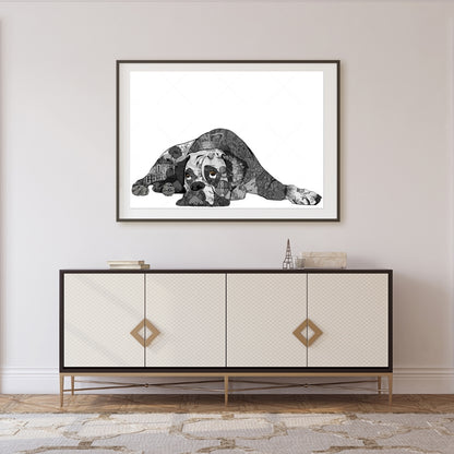 Black & White Boxer Canvas