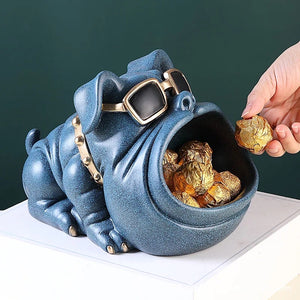 Cool Bulldog Trinket and Candy Holder