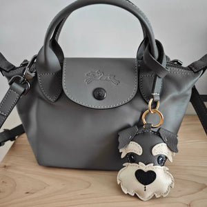 Leather Schnauzer Pendant