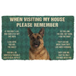 German Shepherd House Rules Doormat