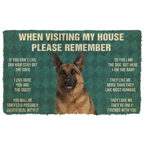 German Shepherd House Rules Doormat
