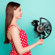 Schnauzer Vinyl Record Wall Clock