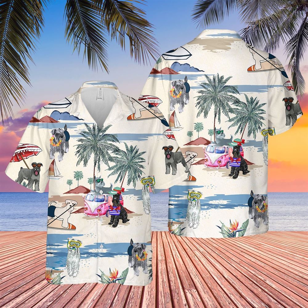 Schnauzer Hawaiian Shirt